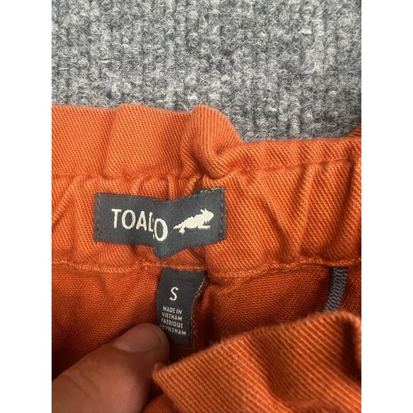 Toad & Co Skirt Women's Small Orange Button Up Drawstring Pockets Straight - Picture 3 of 8